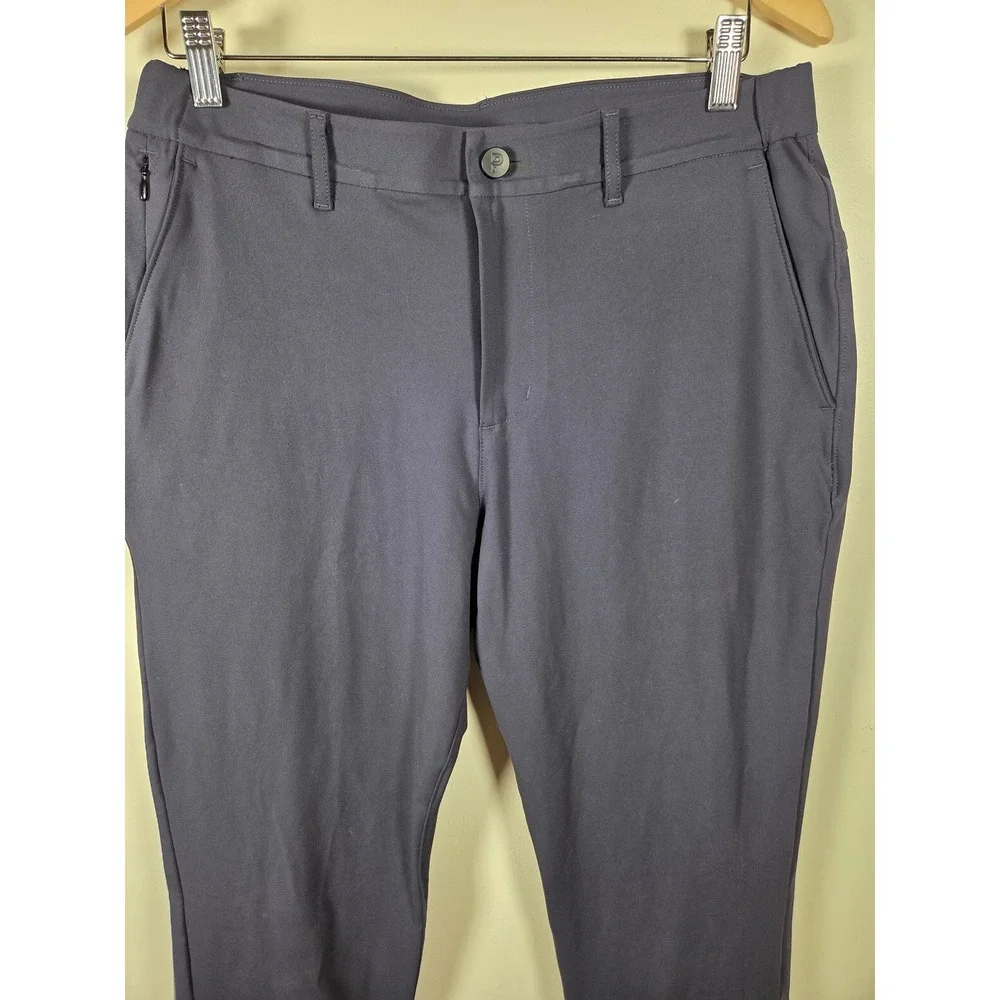 Public Rec Mens 31x32 Navy Performance Golf Travel Stretch Tapered Commuter Pant